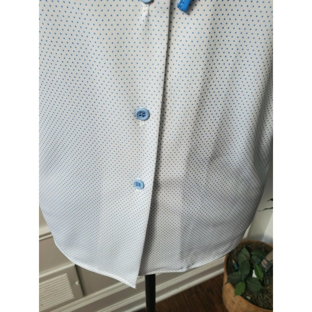 Nikki White 100% Polyester Half Sleeve Vintage Top - Picture 3 of 12
